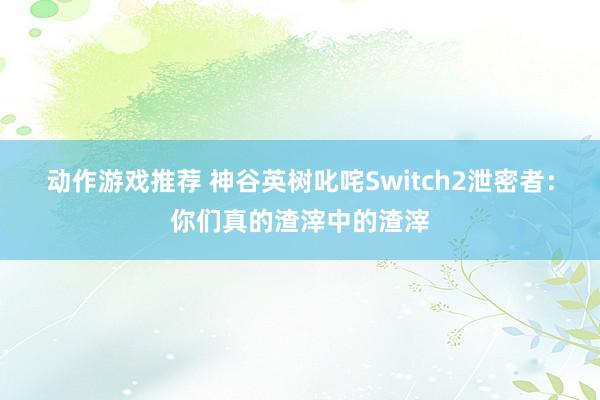 动作游戏推荐 神谷英树叱咤Switch2泄密者：你们真的渣滓中的渣滓