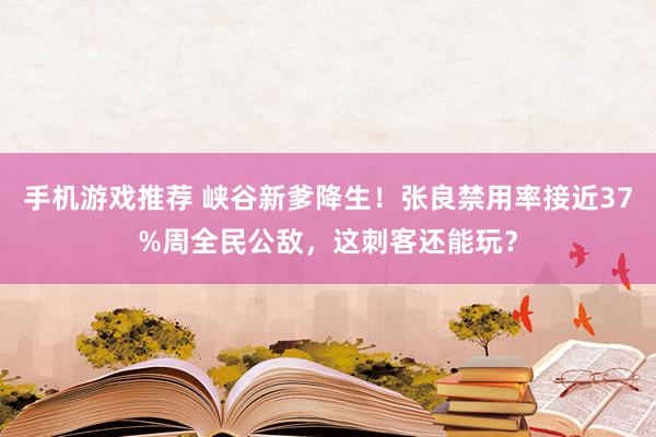 手机游戏推荐 峡谷新爹降生！张良禁用率接近37%周全民公敌，